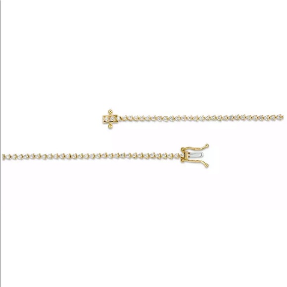 ****SOLD**** Real diamond tennis bracelet - Picture 3 of 8